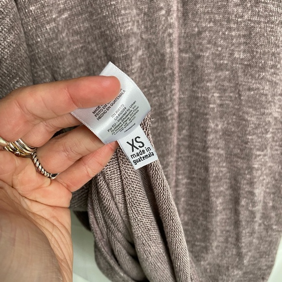 We the Free Sweater Purple Wrap Oversized Dolmon Sleeves XS - Picture 7 of 10